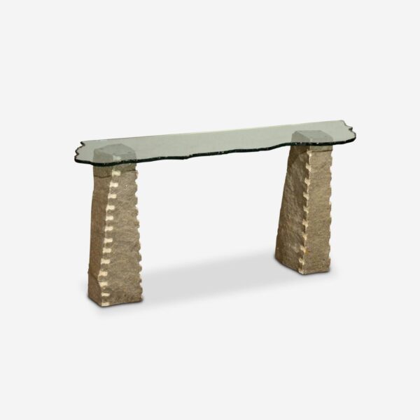 Stone and Glass Console