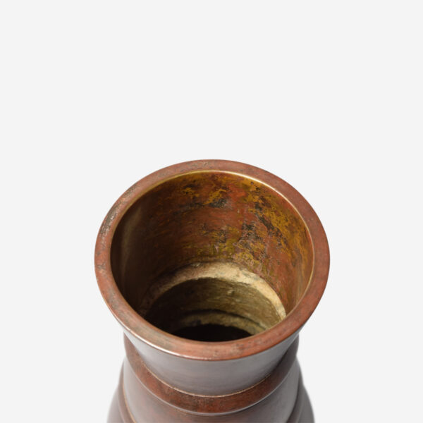 Japanese Bronze Copper Alloy Vase by NAKAJIMA YASUMI II (1905-1986) 4