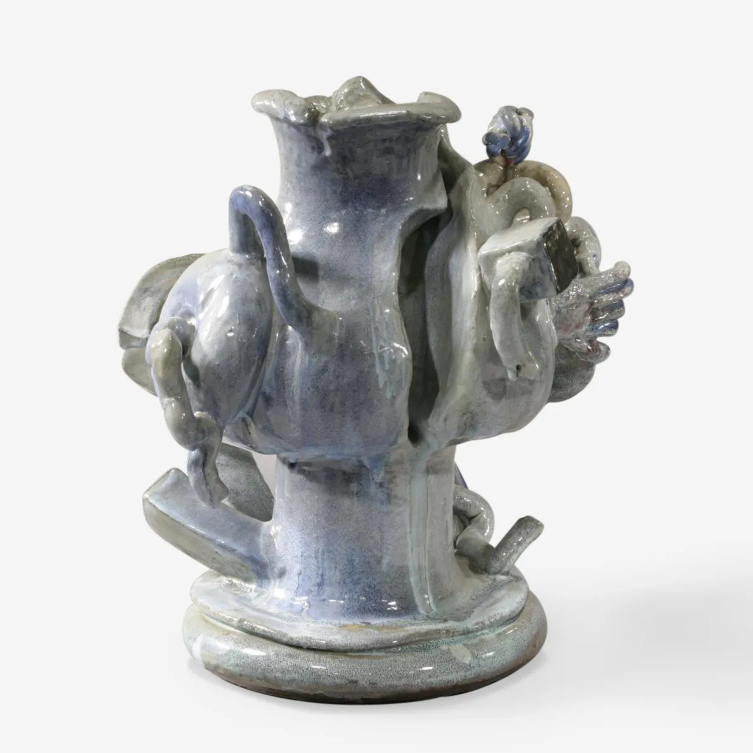 Oakland-Myths-Cracked-Vase-by-Viola-Frey,-1976-2