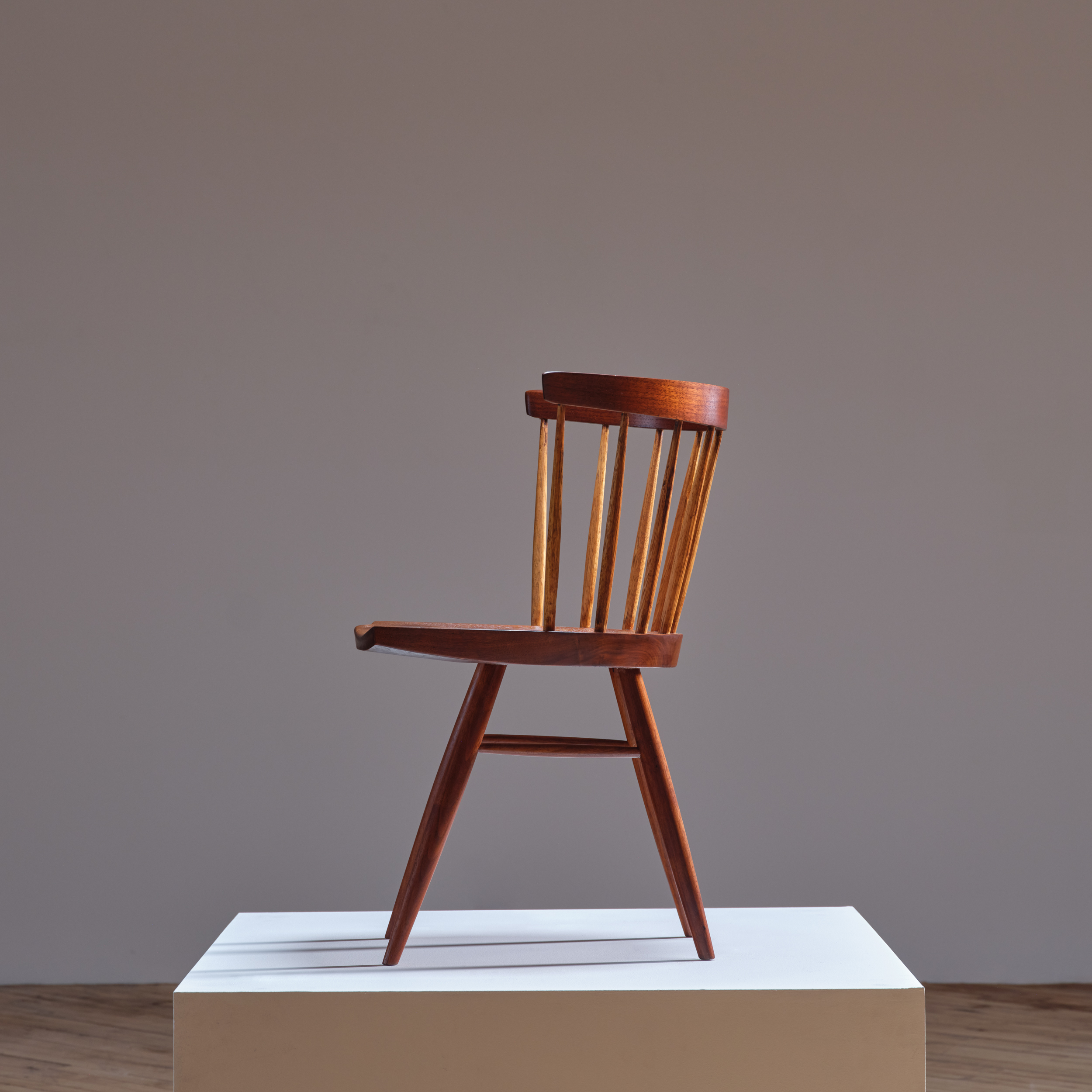 Straight Back Chair by George Nakashima - Side Profile