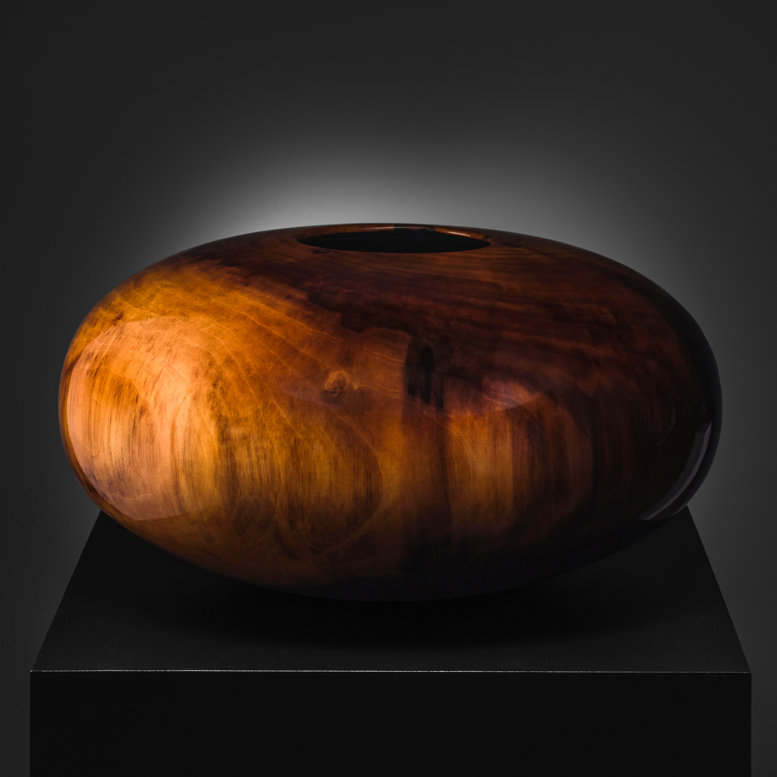 “Untitled” Figured Tulipwood Turned Vessel