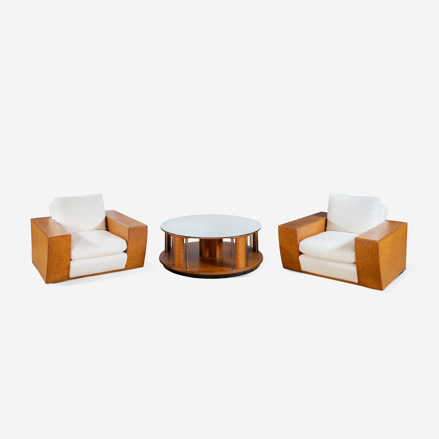 Cork Speed Chairs / Coffee Table Set