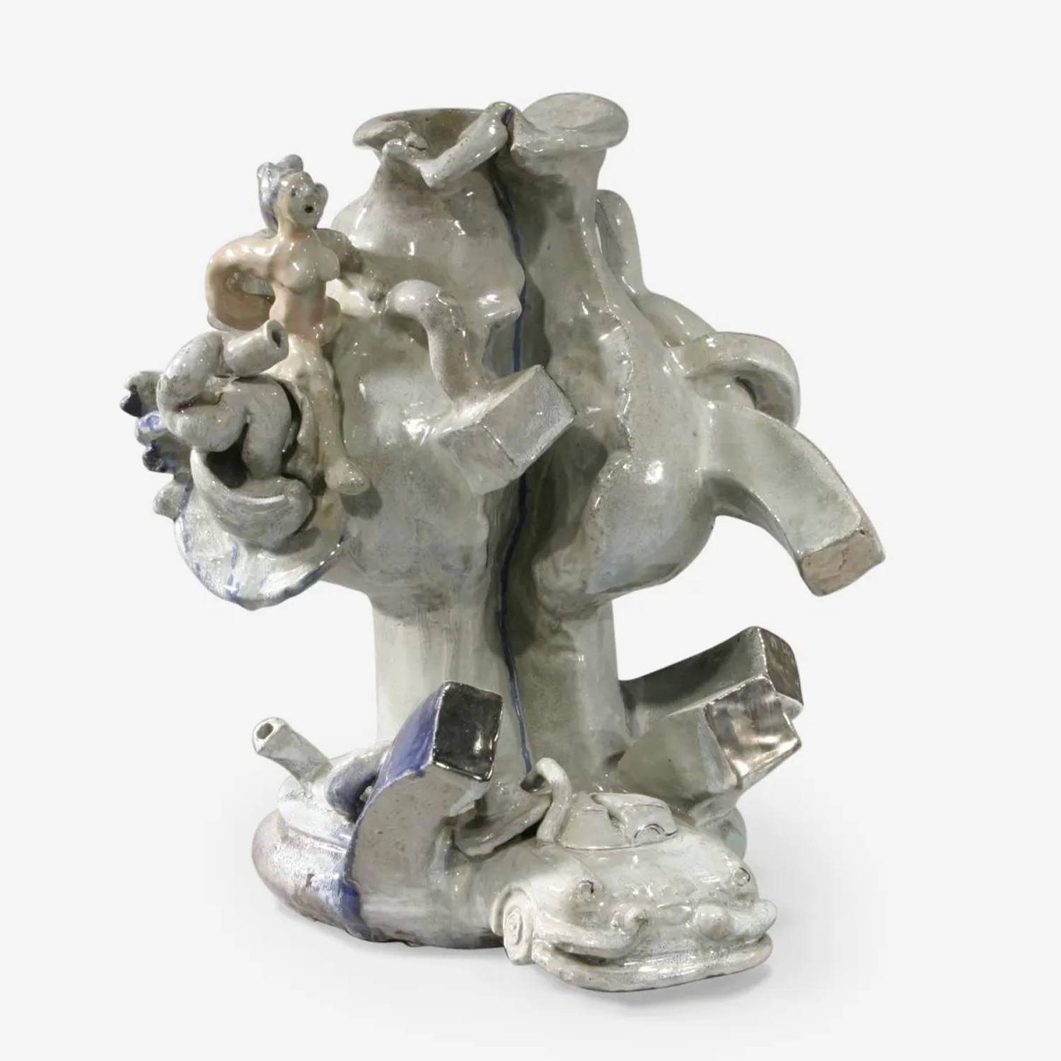 Oakland Myths Cracked Vase