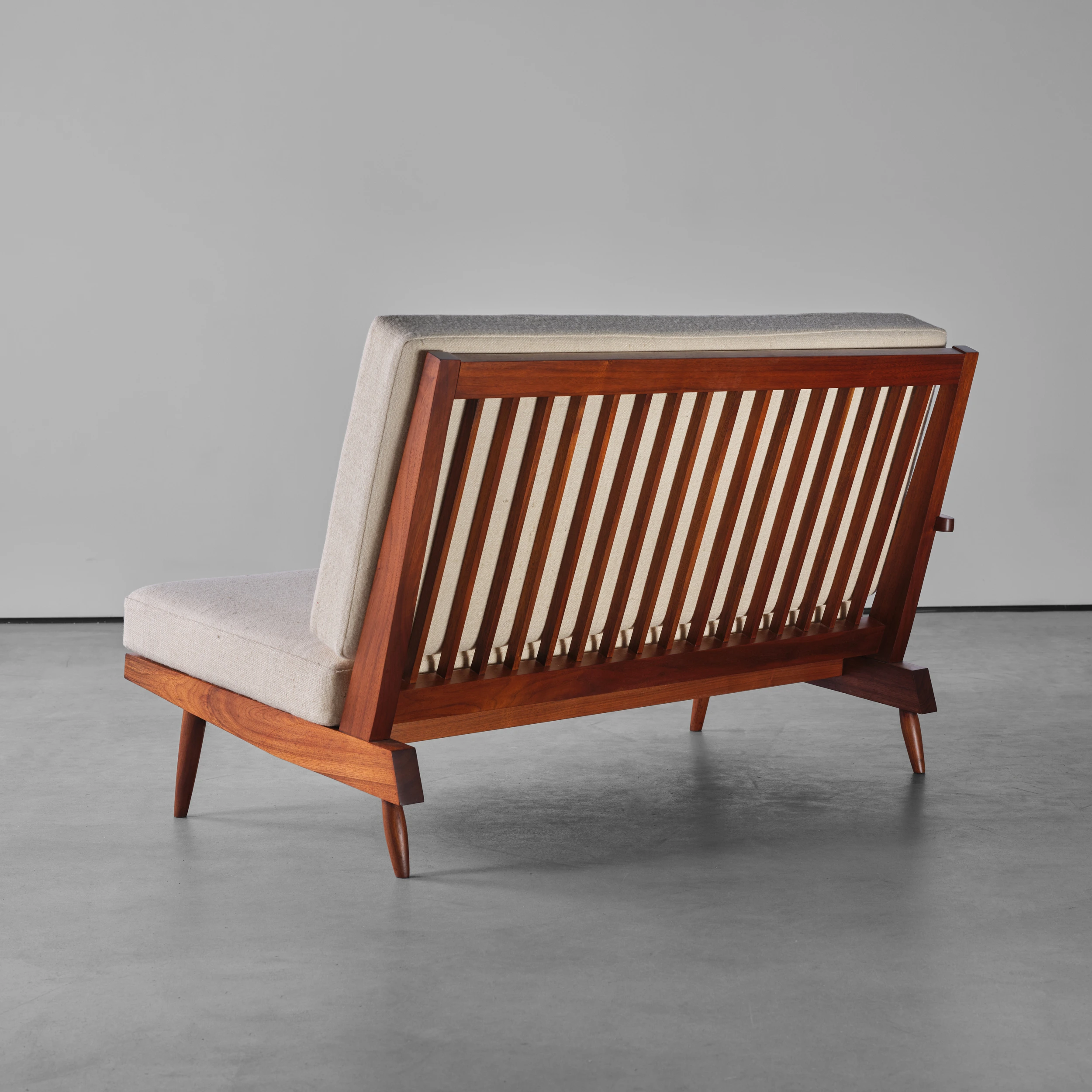 GEORGE NAKASHIMA – 4’ Settee with Right Shaped Arm – 1964 – MG0881 8
