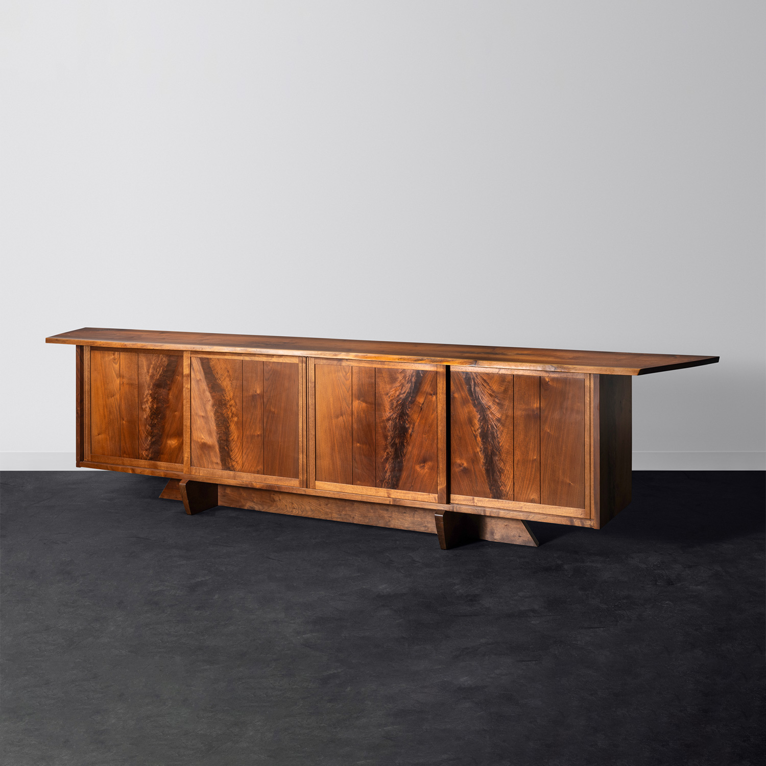 Large Custom Sliding Door Room Divider Cabinet