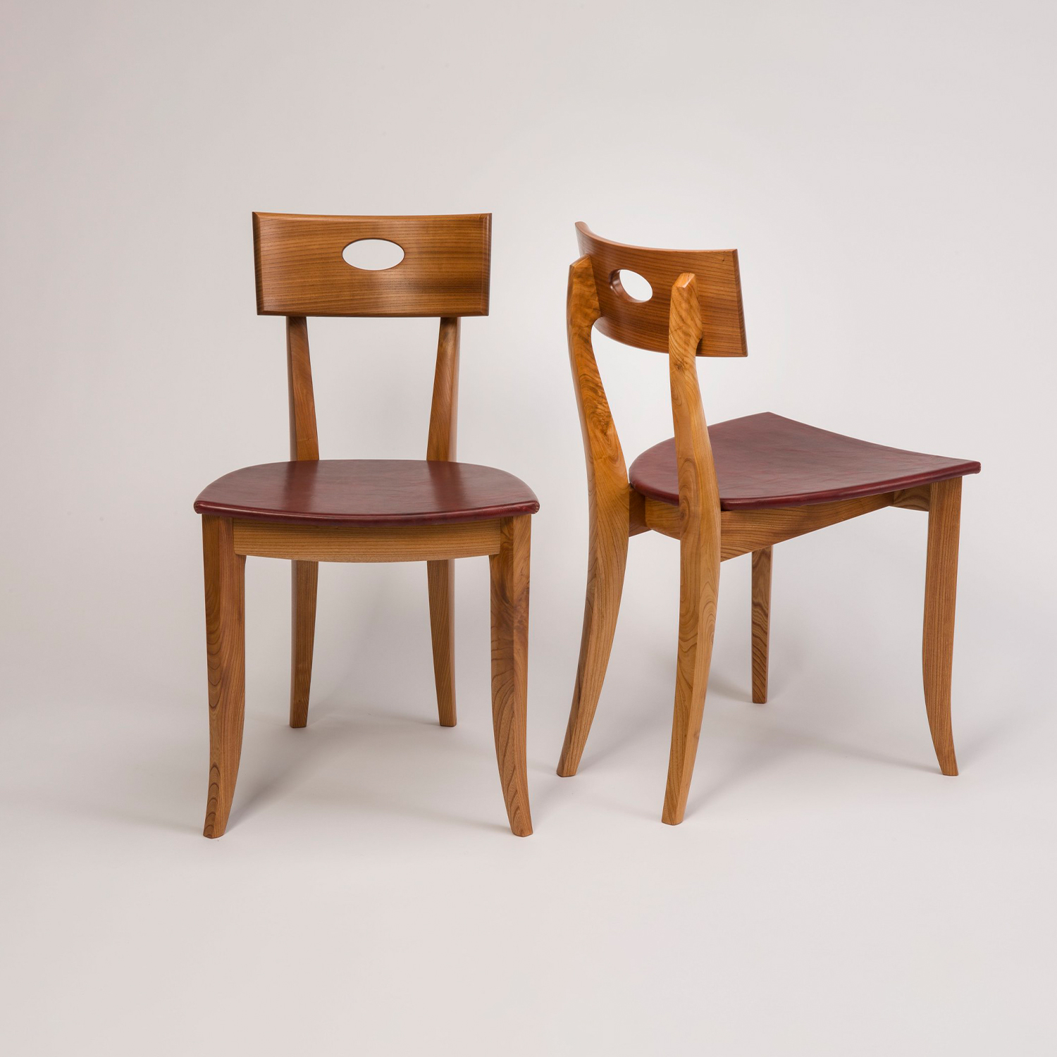 Michael Hurwitz - Red Leather Dining Chair
