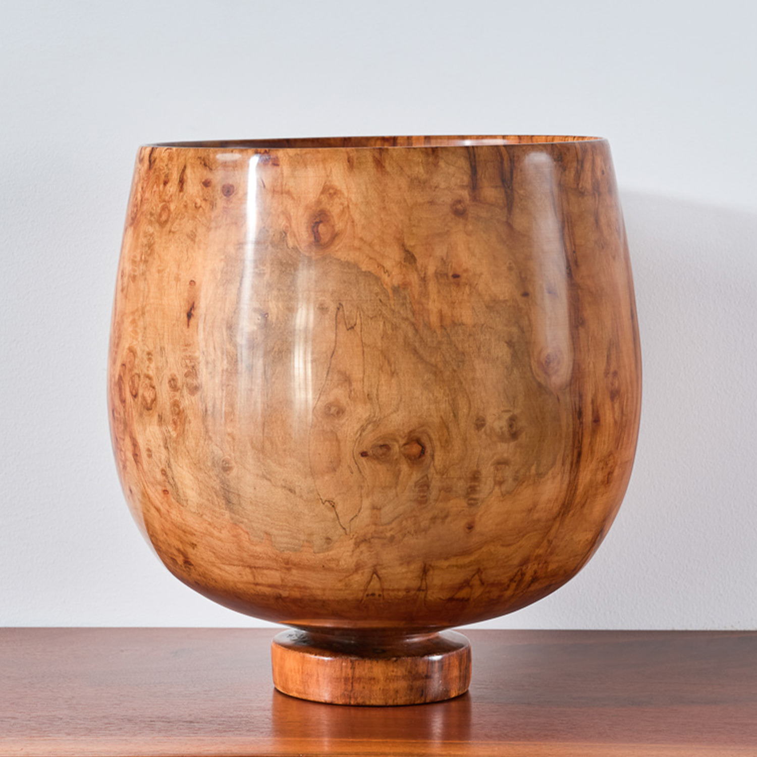 Large Turned Footed Bowl