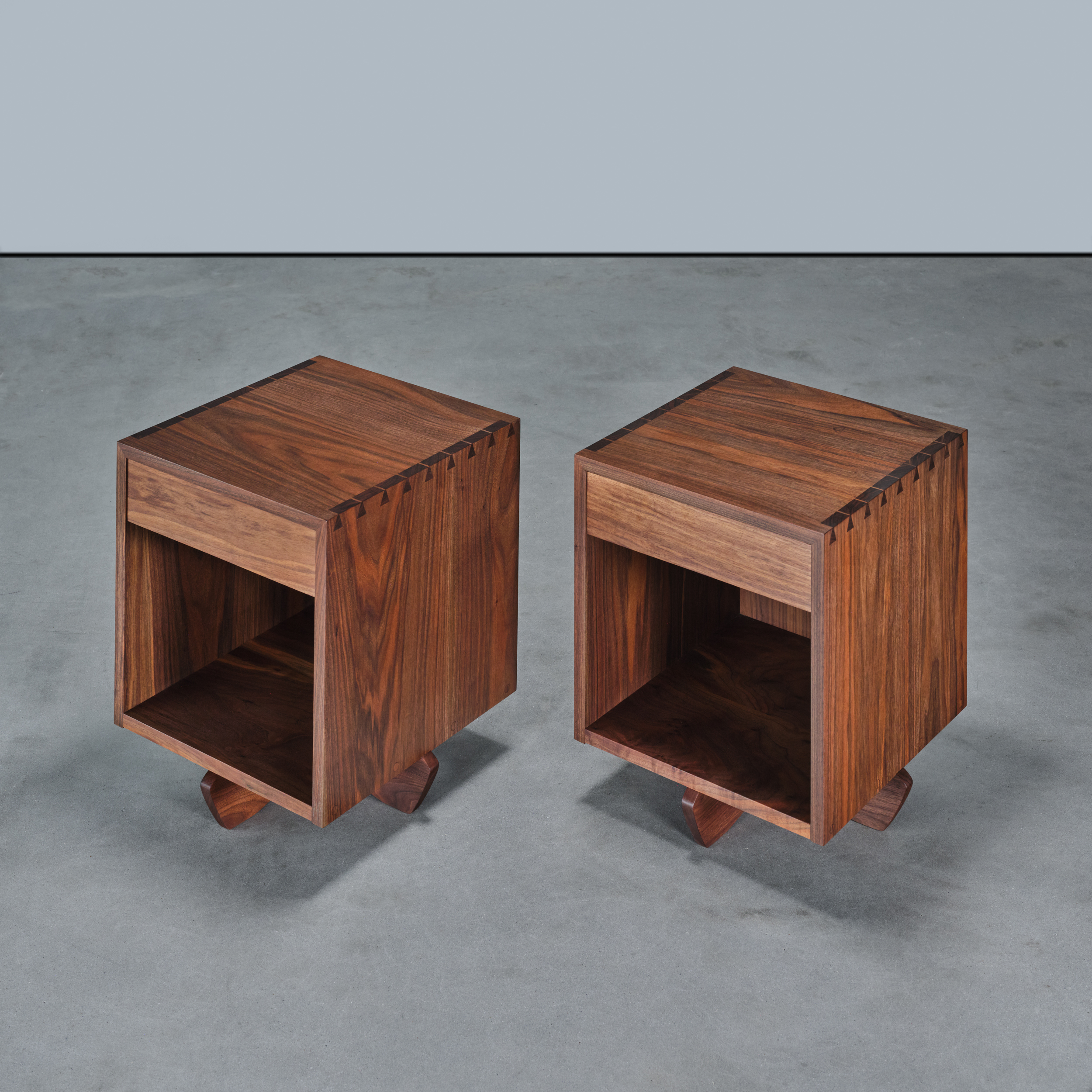 Pair of Special Swett Nightstands w/ “Kornblut” Base