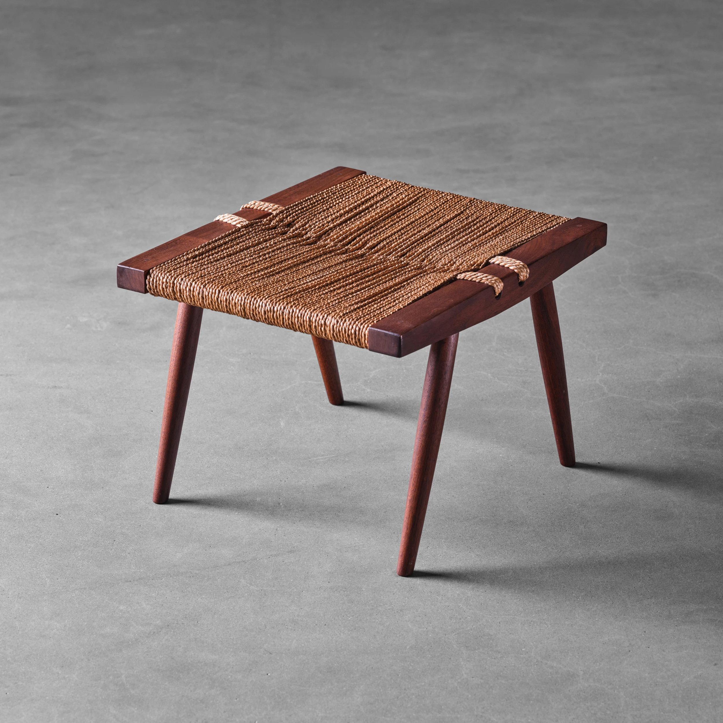 George Nakashima - Grass-Seated Stool