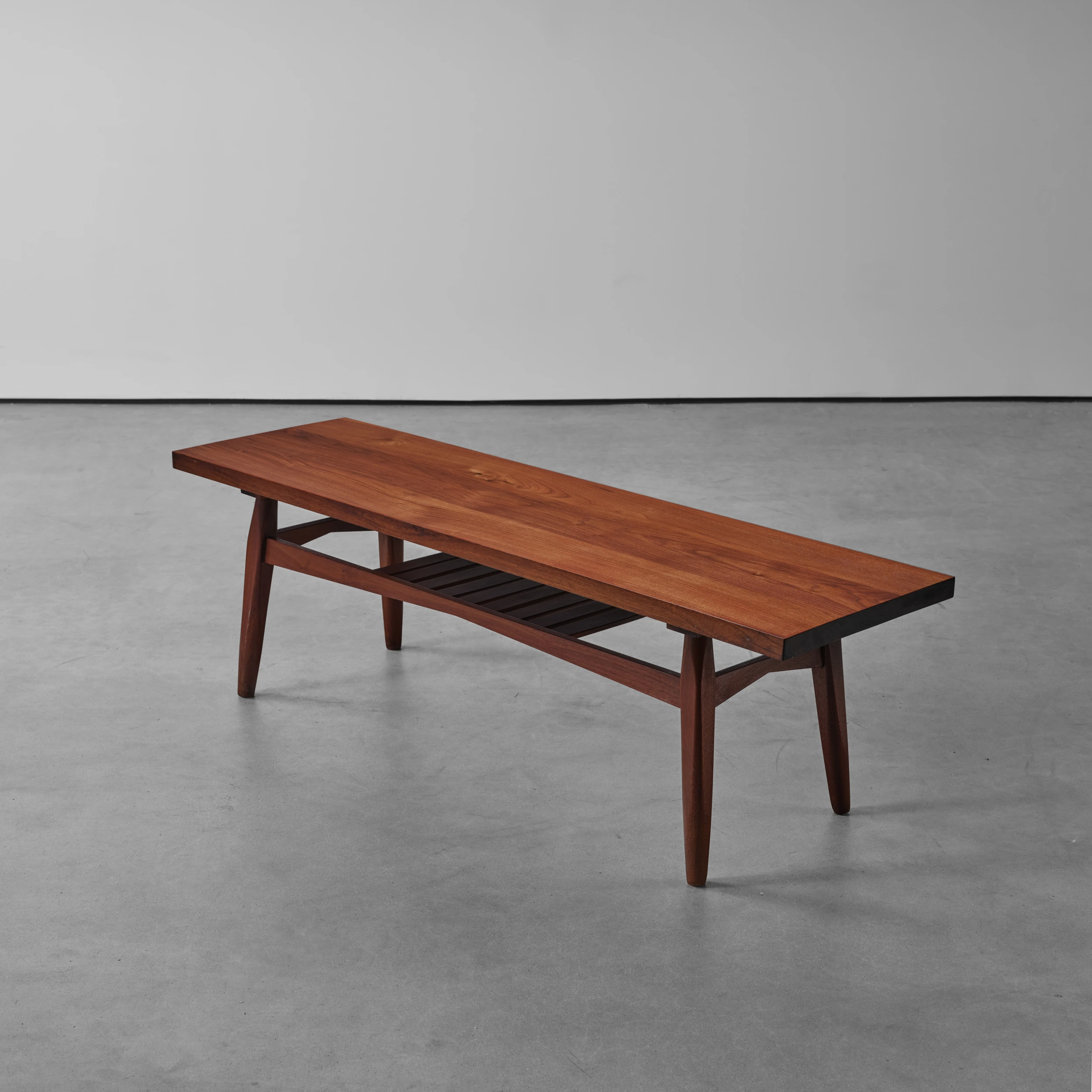 Tage Frid - Rectangular Coffee Table with Magazine/Book Shelf